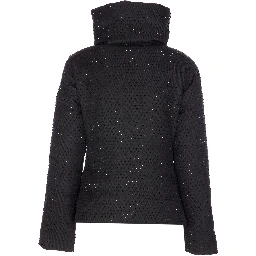 strass-embellished high-neck jacket