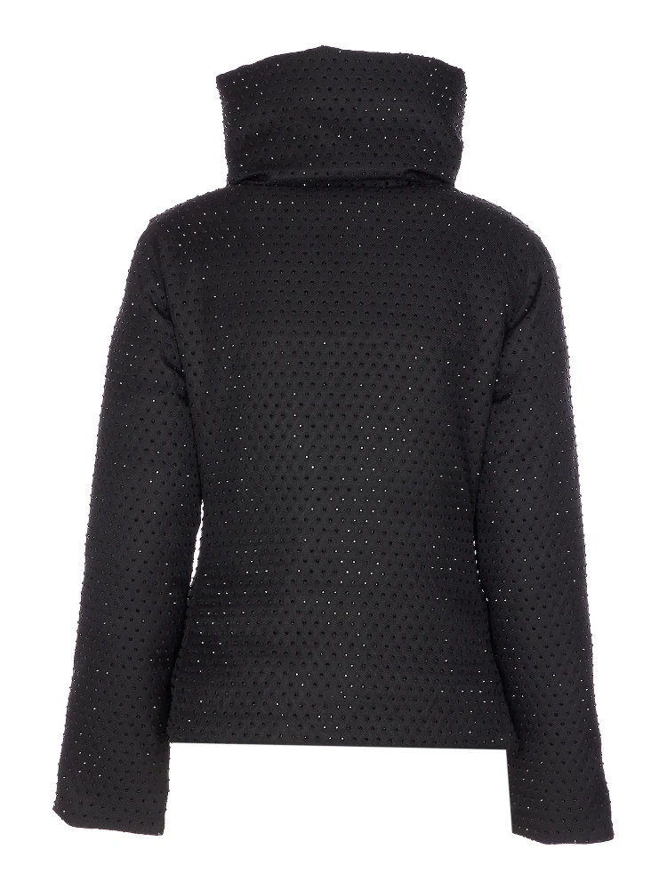 strass-embellished high-neck jacket alternative