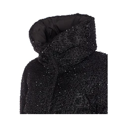 strass-embellished high-neck jacket