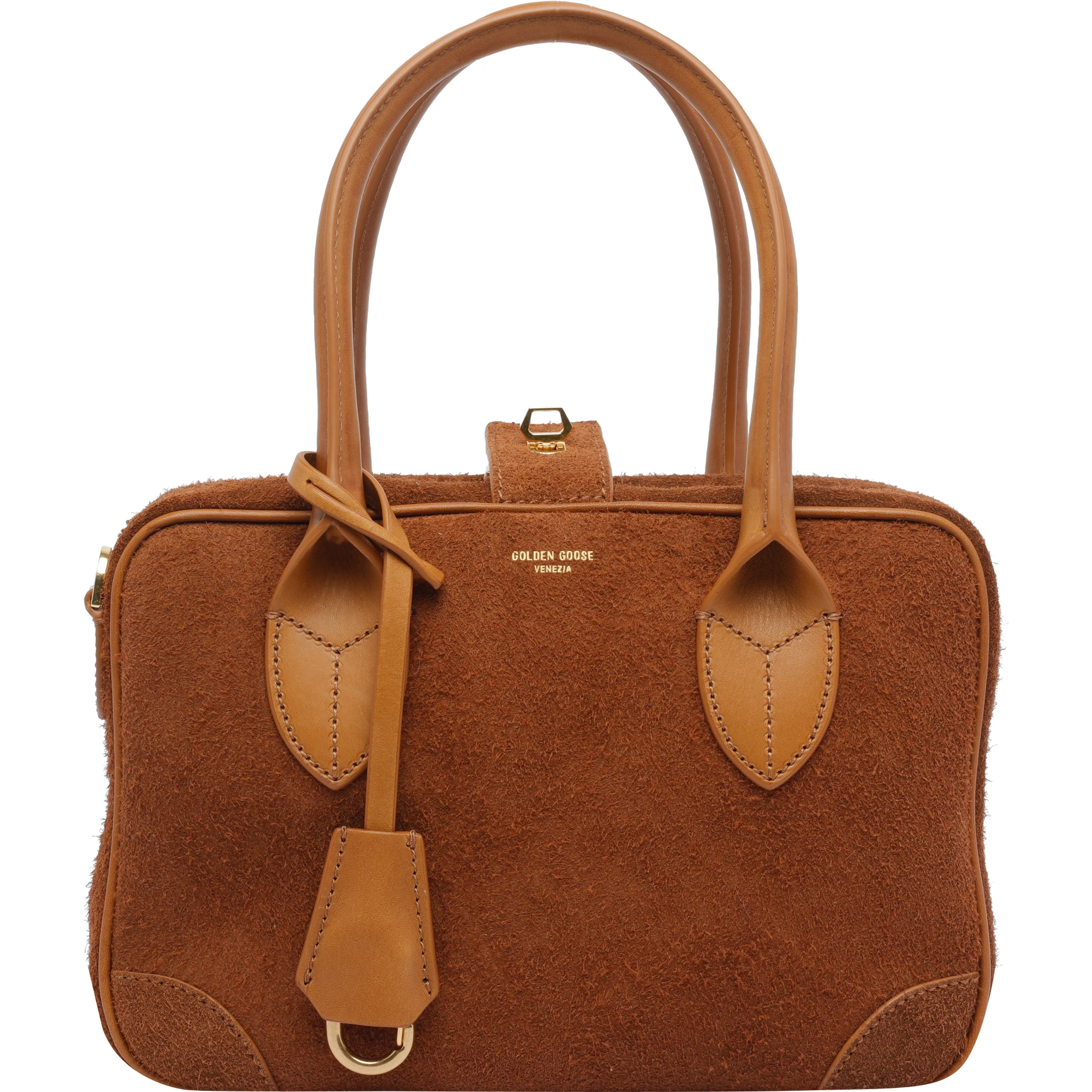 Vita zip-top leather tote bag