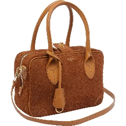 Vita zip-top leather tote bag