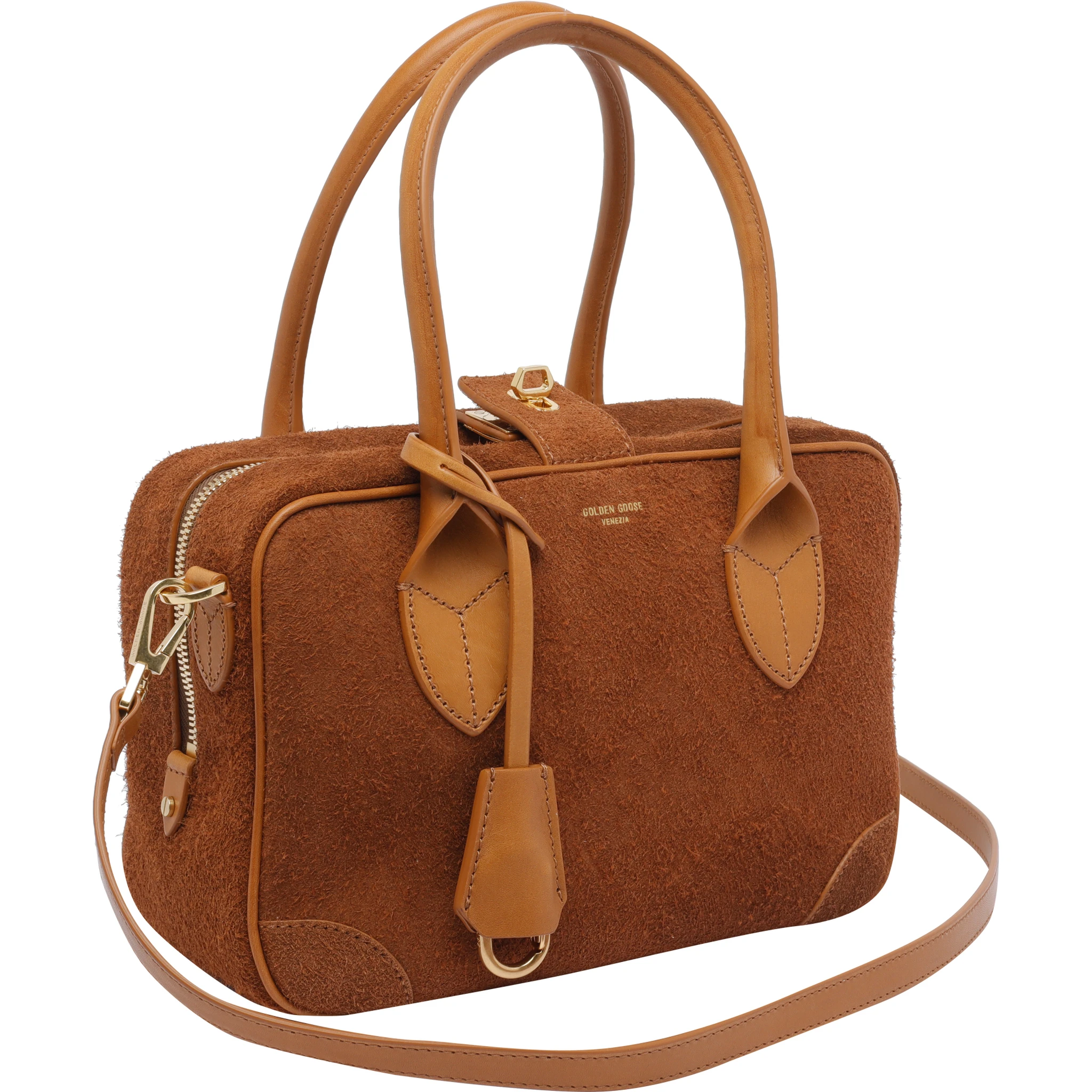 Vita zip-top leather tote bag