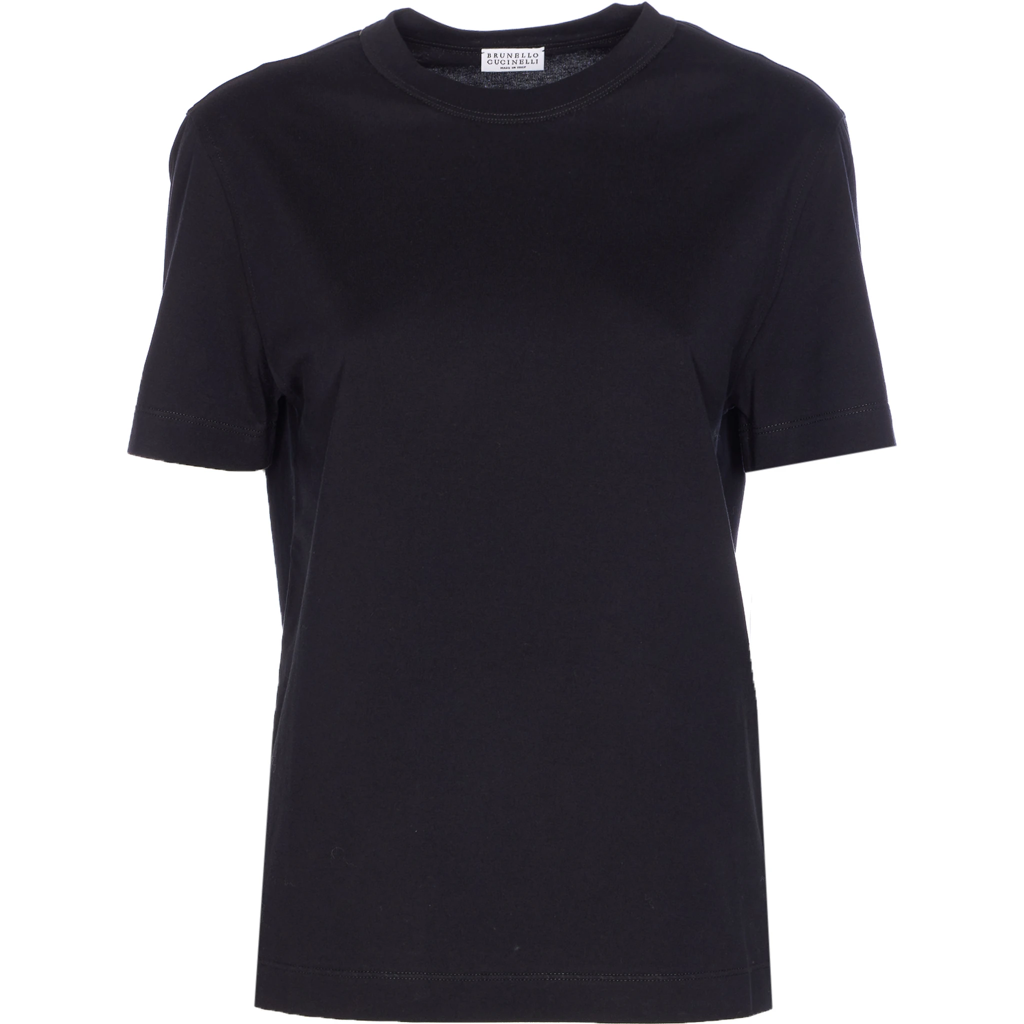 Monili-trim cotton T-shirt