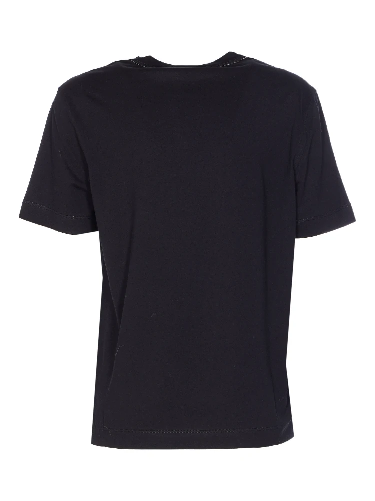 Monili-trim cotton T-shirt alternative