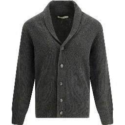 Green Fleece Wool Cardigan