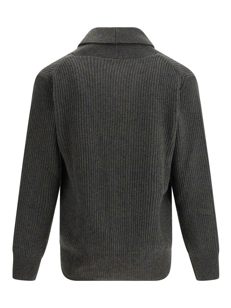 Green Fleece Wool Cardigan alternative