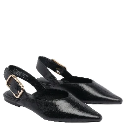 حذاء ستيف مادن مسطح أسود