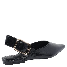 حذاء ستيف مادن مسطح أسود