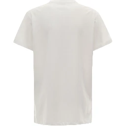 Aby White Crewneck T-Shirt with Small Logo Print Woman Isabel Marant Etoile