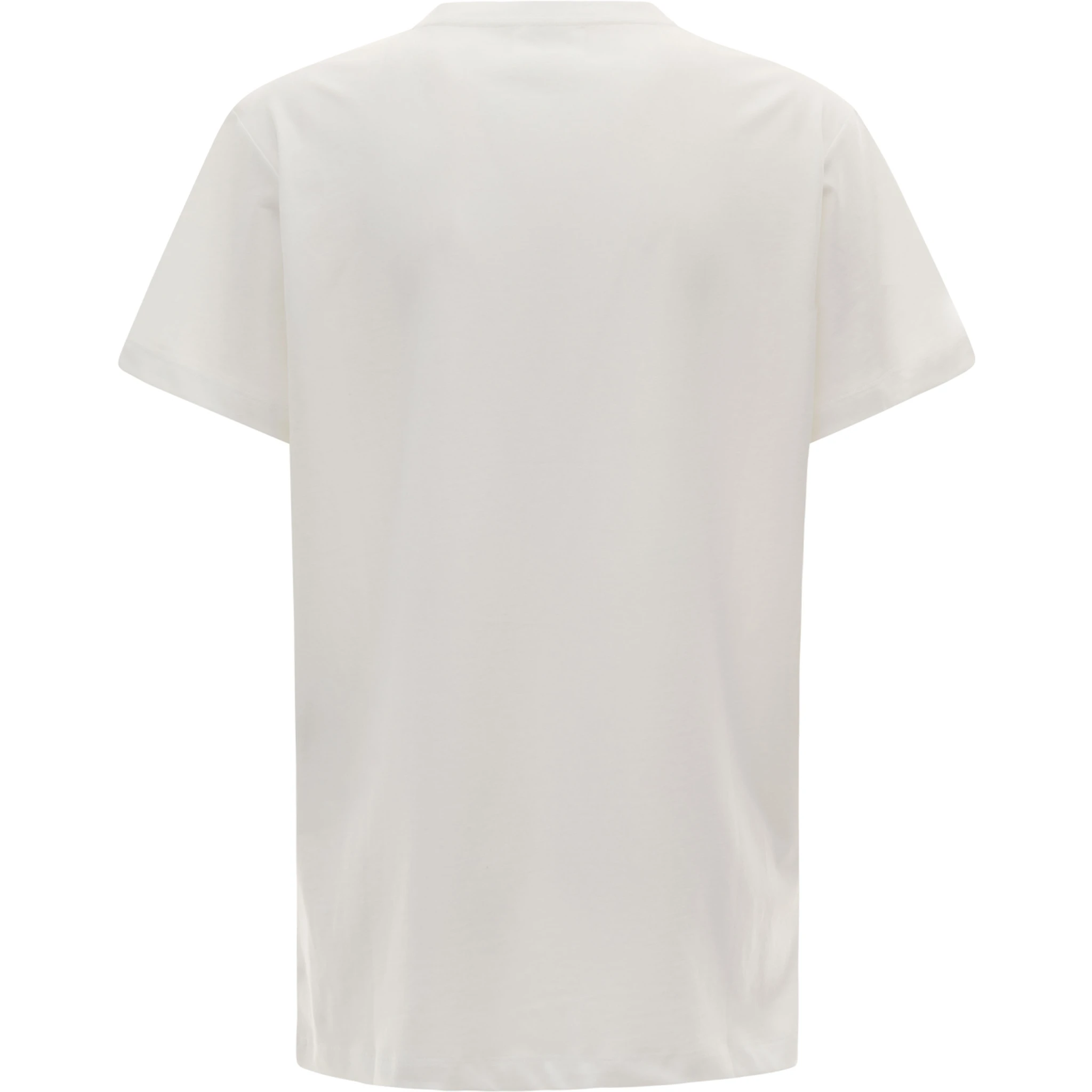 Aby White Crewneck T-Shirt with Small Logo Print Woman Isabel Marant Etoile