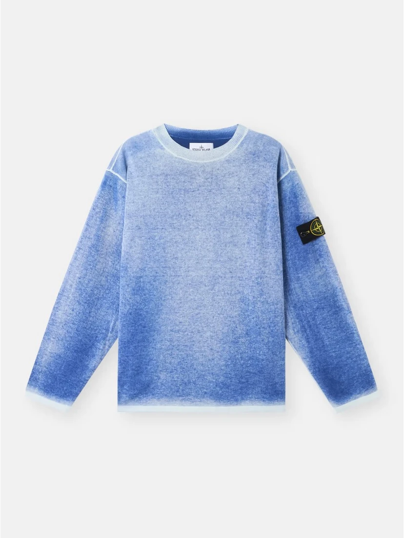 Crewneck sweater in organic cotton