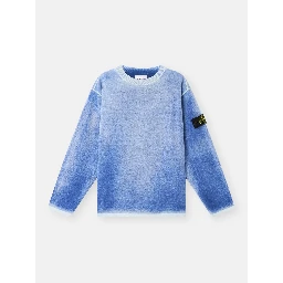 Crewneck sweater in organic cotton