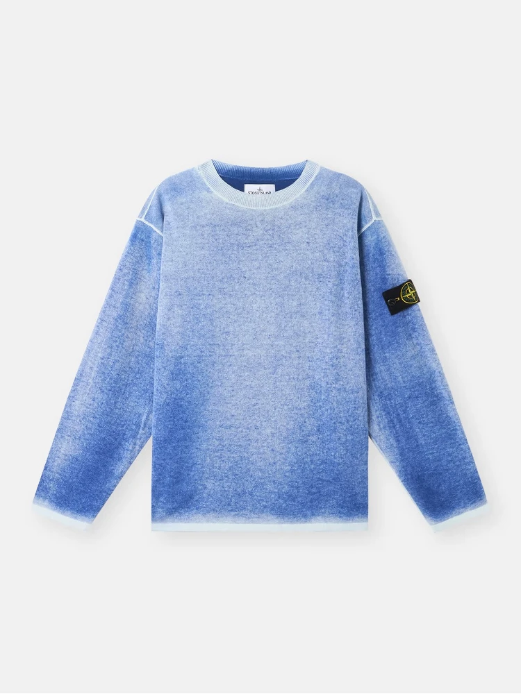 Crewneck sweater in organic cotton