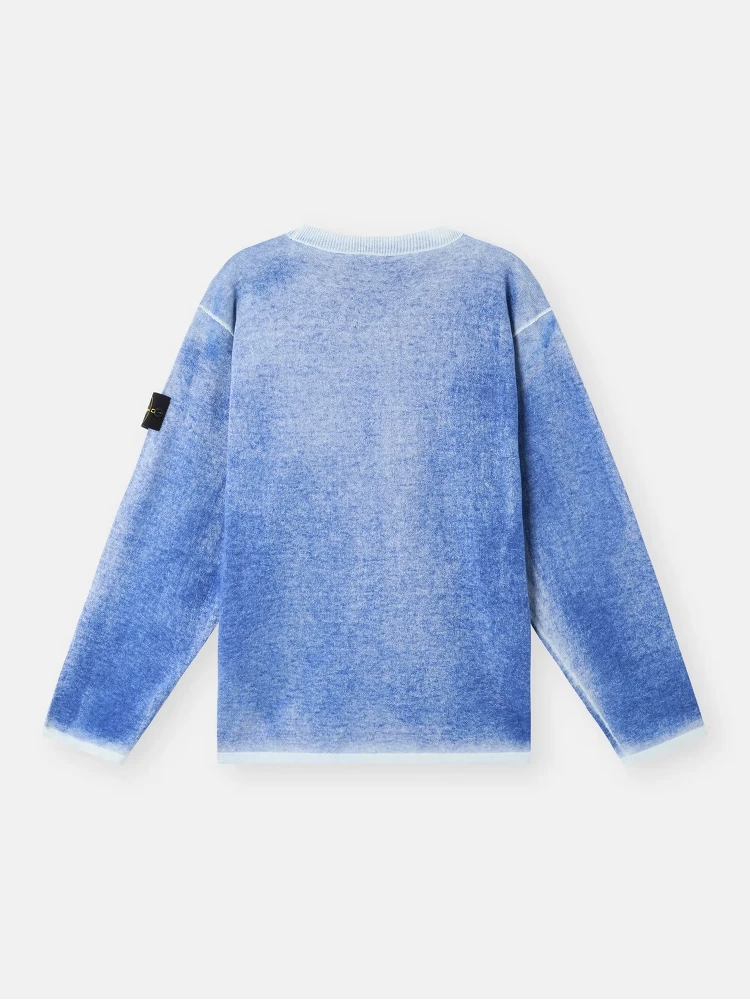 Crewneck sweater in organic cotton alternative