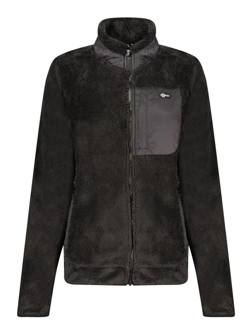 Black Polyester Women Sweater