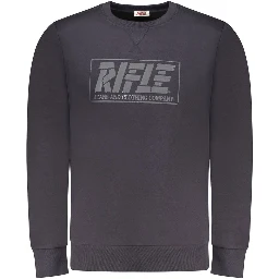 Blue Cotton Men Sweater