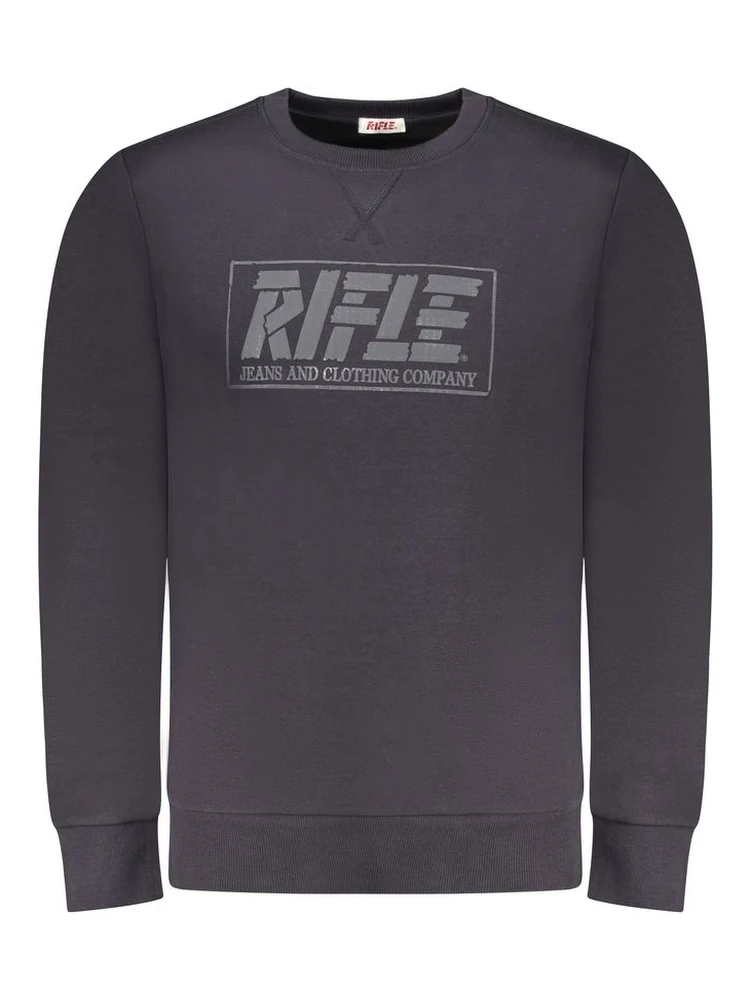 Blue Cotton Men Sweater