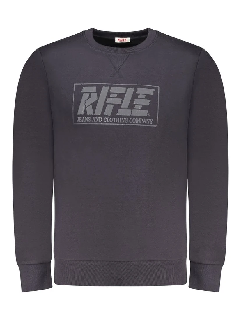 Blue Cotton Men Sweater