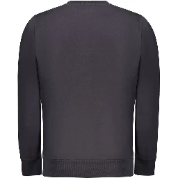 Blue Cotton Men Sweater