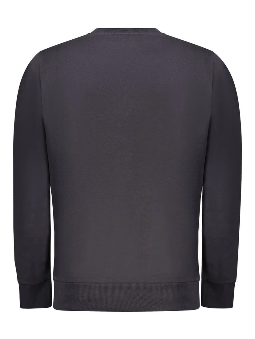 Blue Cotton Men Sweater