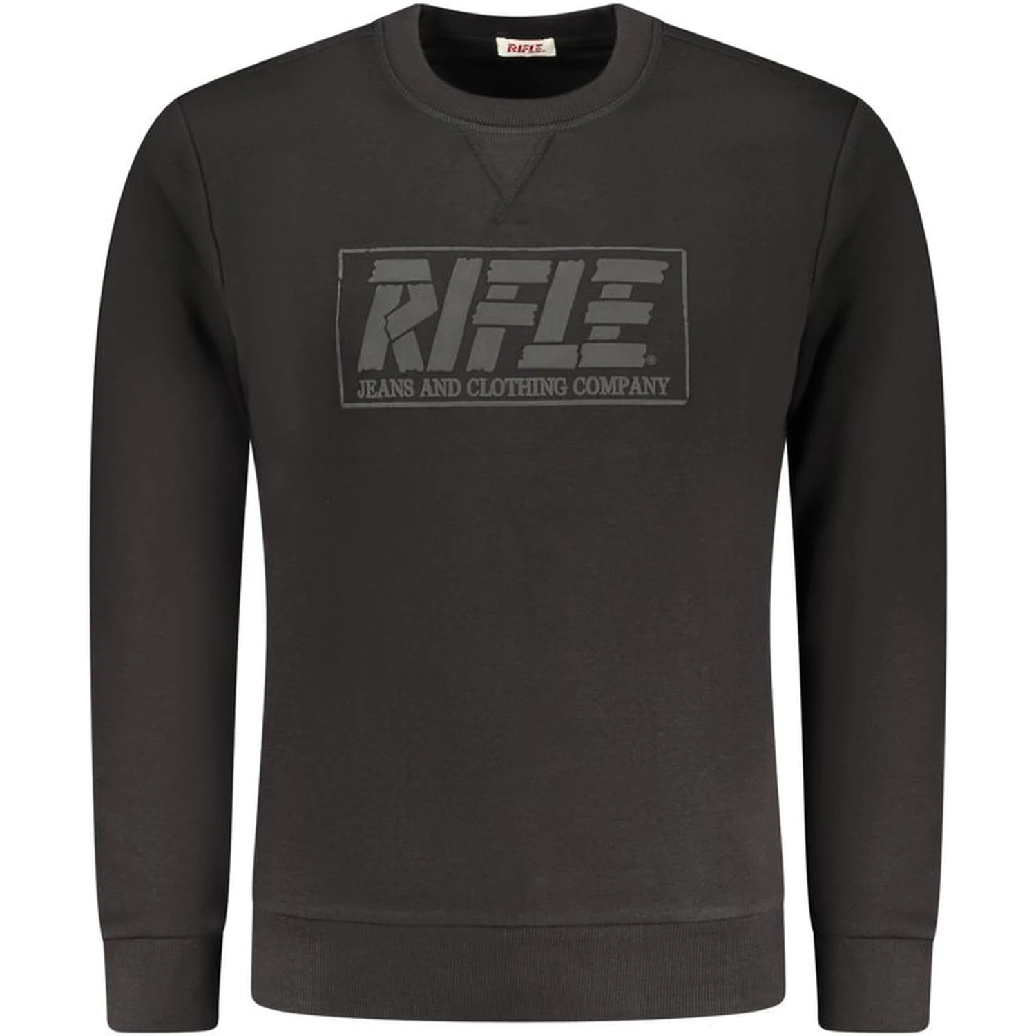 Black Cotton Men Sweater