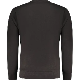 Black Cotton Men Sweater