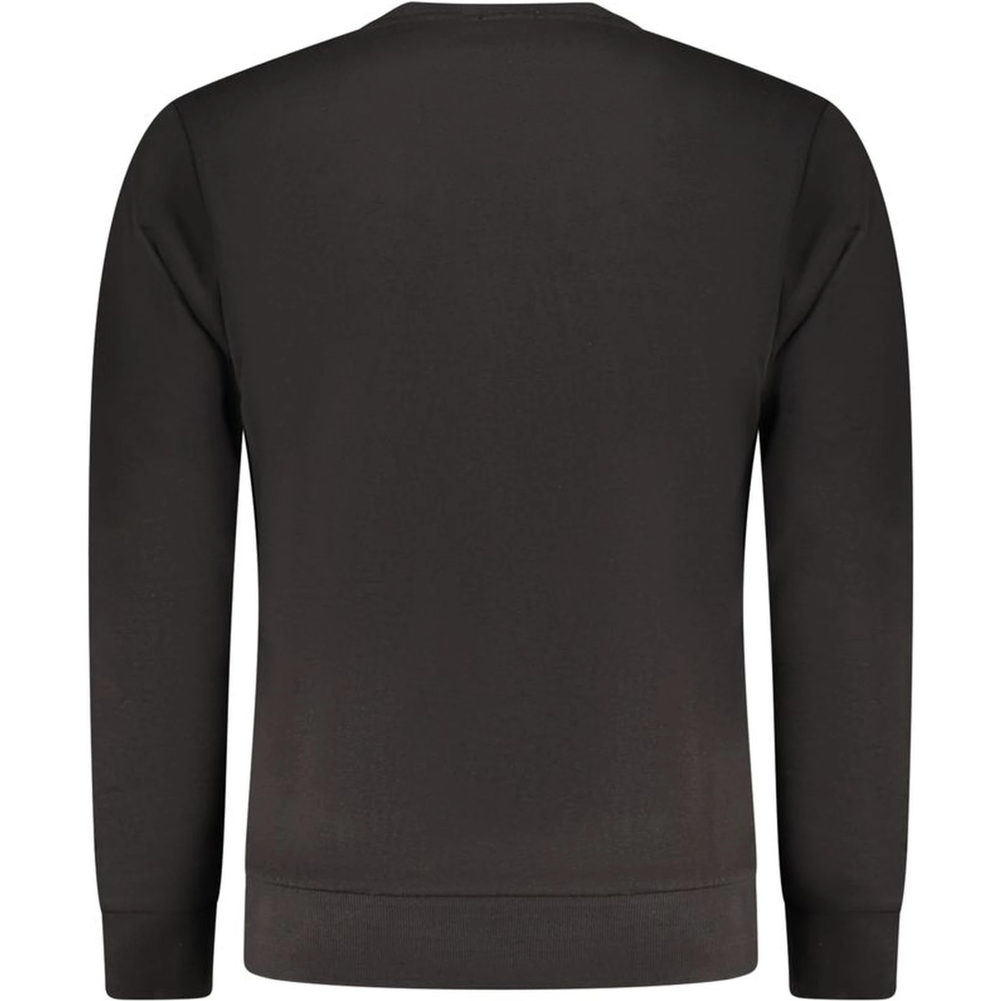 Black Cotton Men Sweater