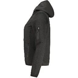 Black Polyester Women Jacket