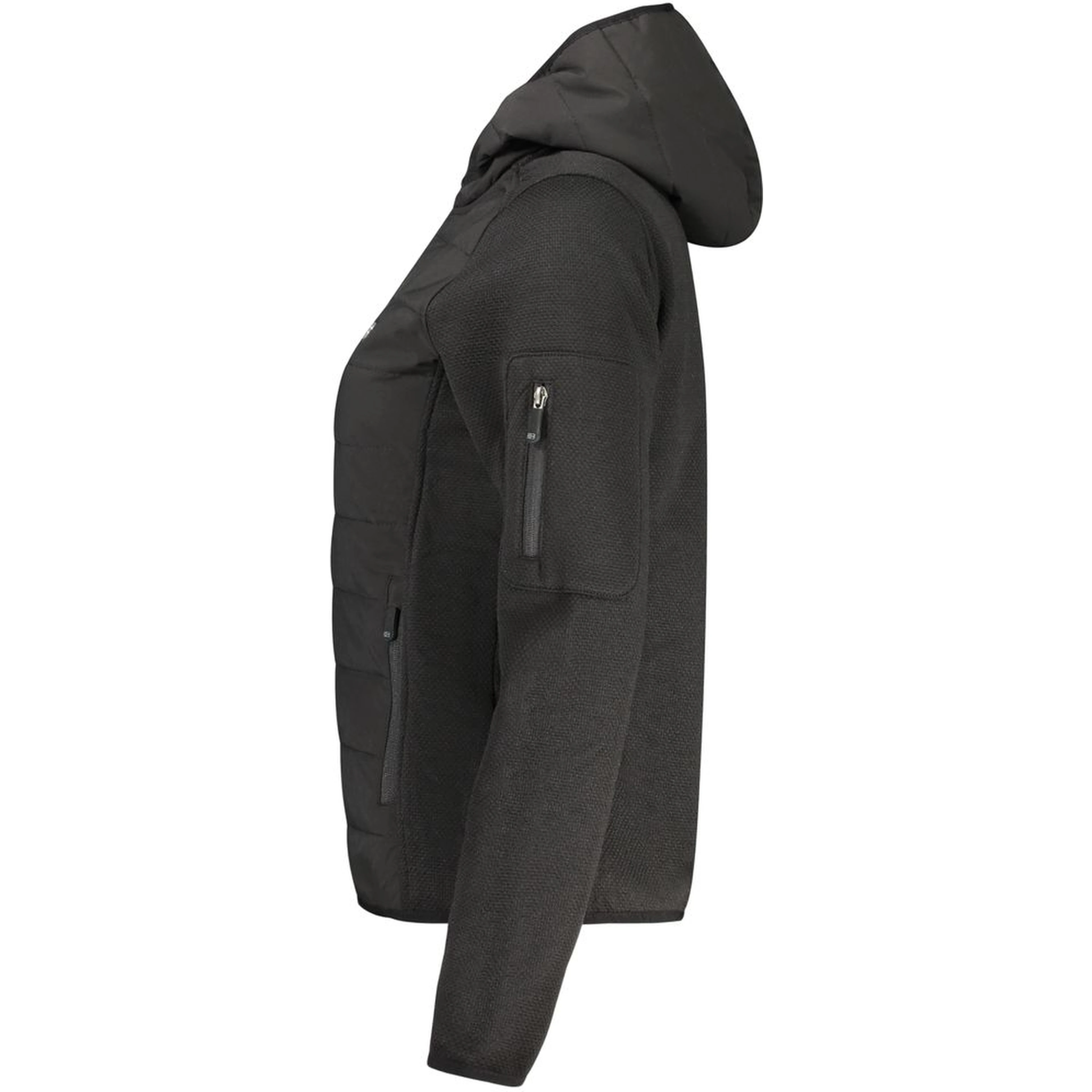 Black Polyester Women Jacket