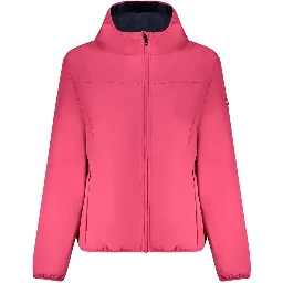 Pink Polyester Women Jacket
