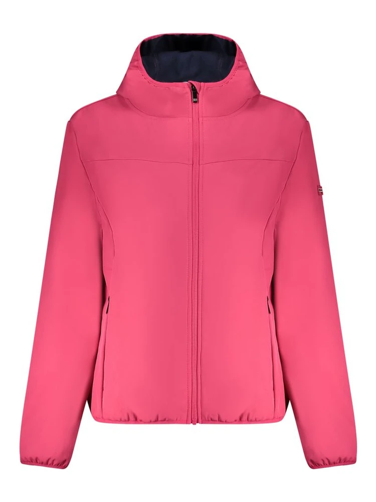 Pink Polyester Women Jacket
