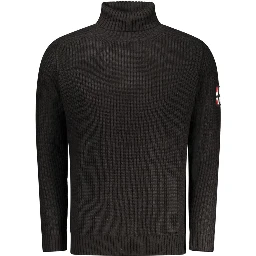 Black Wool Men Sweater