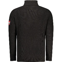 Black Wool Men Sweater
