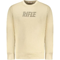 Beige Cotton Men Sweater