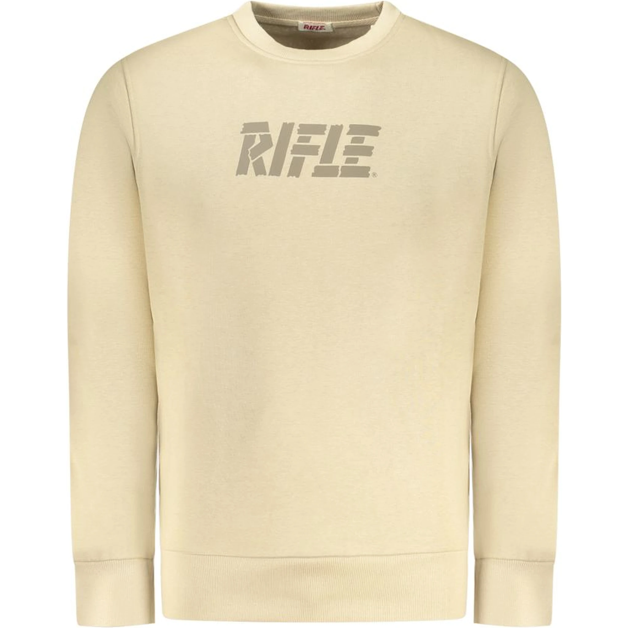 Beige Cotton Men Sweater