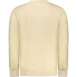 Beige Cotton Men Sweater