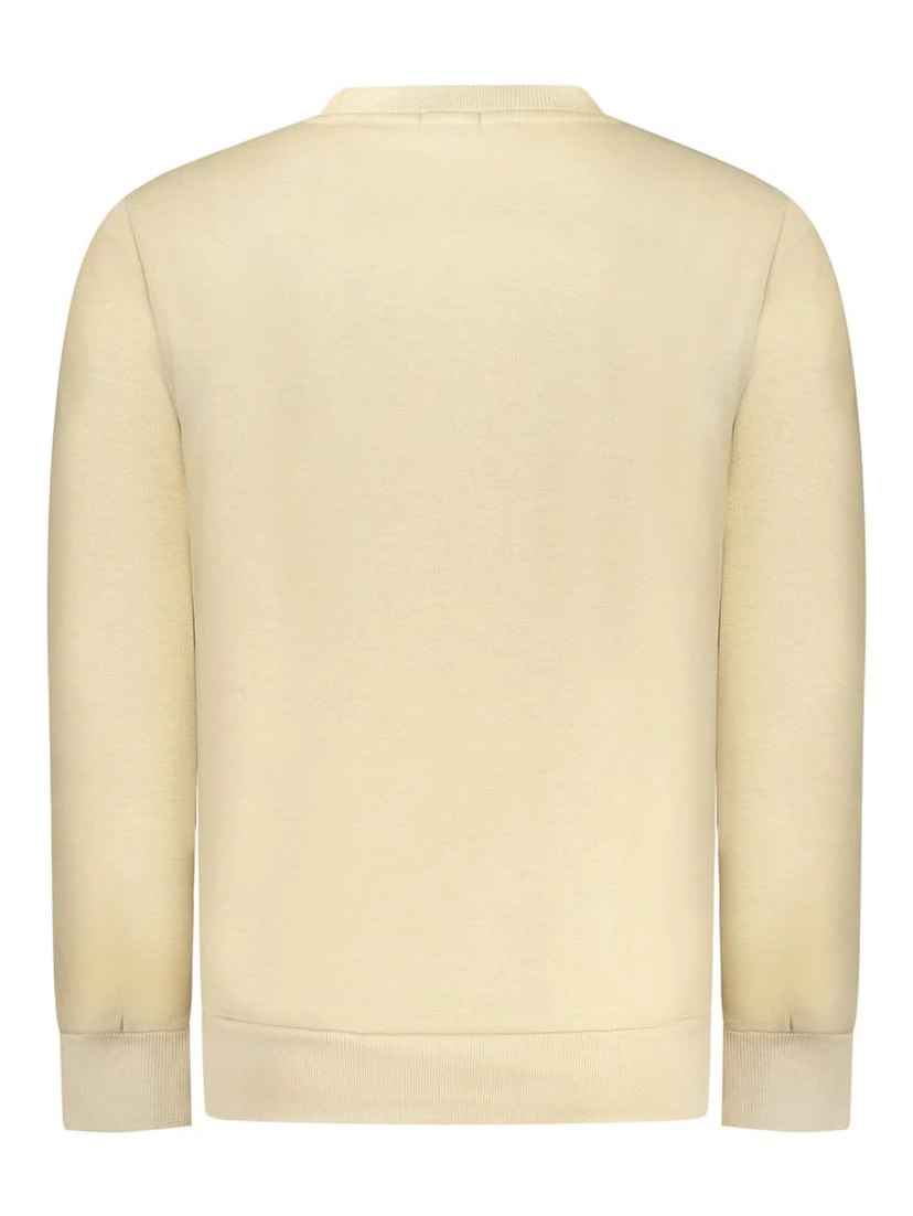 Beige Cotton Men Sweater