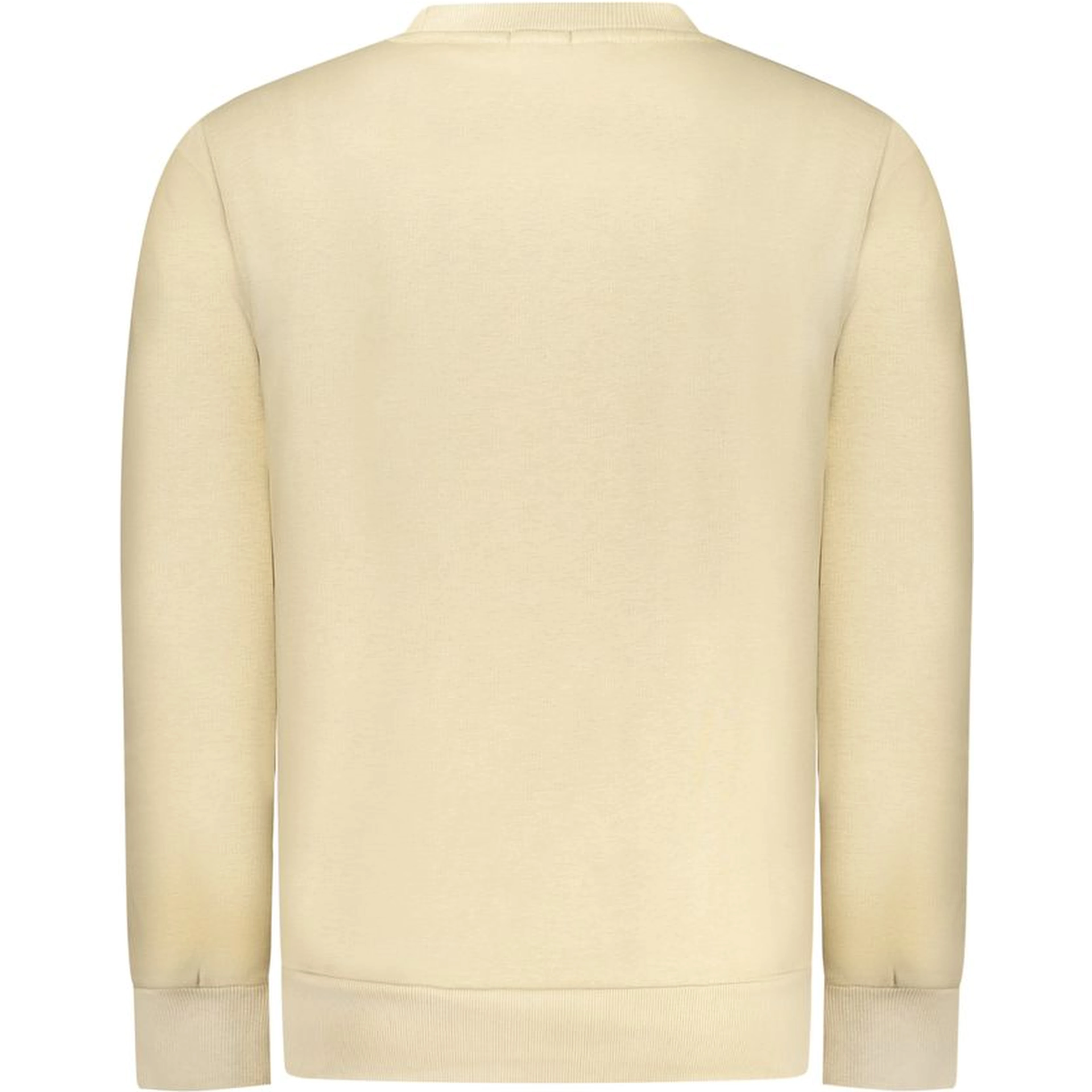 Beige Cotton Men Sweater