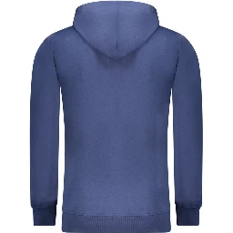 Blue Cotton Men Sweater