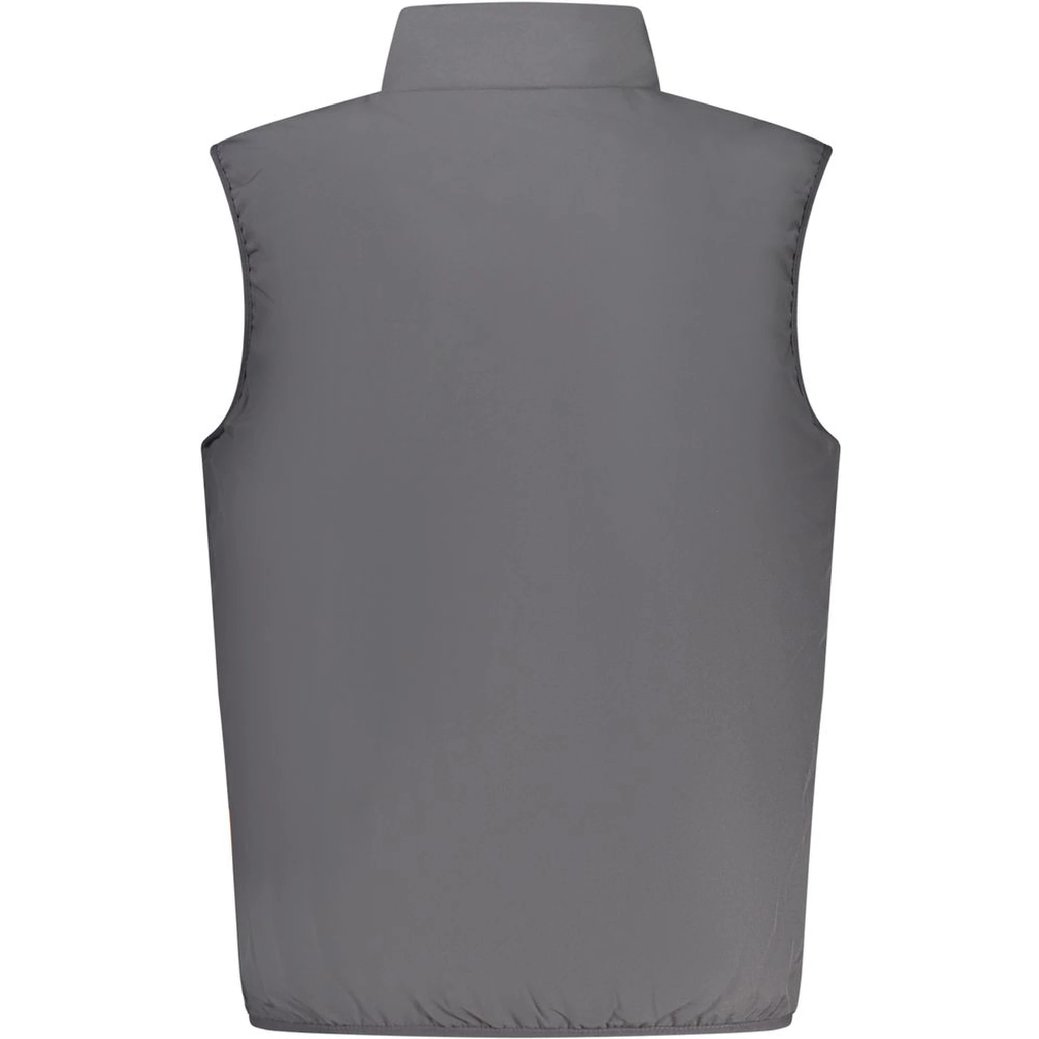Gray Polyester Men Jacket