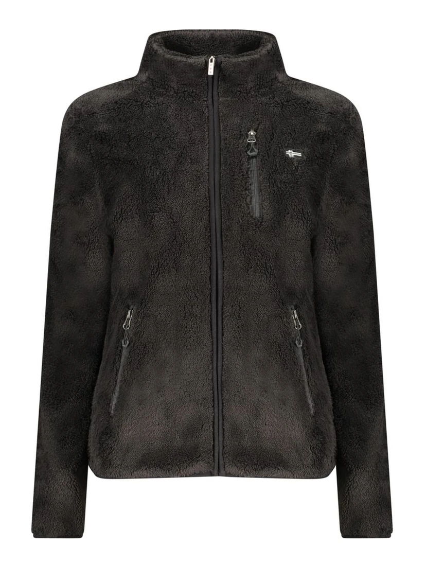 Black Polyester Women Sweater