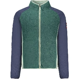 Green Polyester Men Sweater