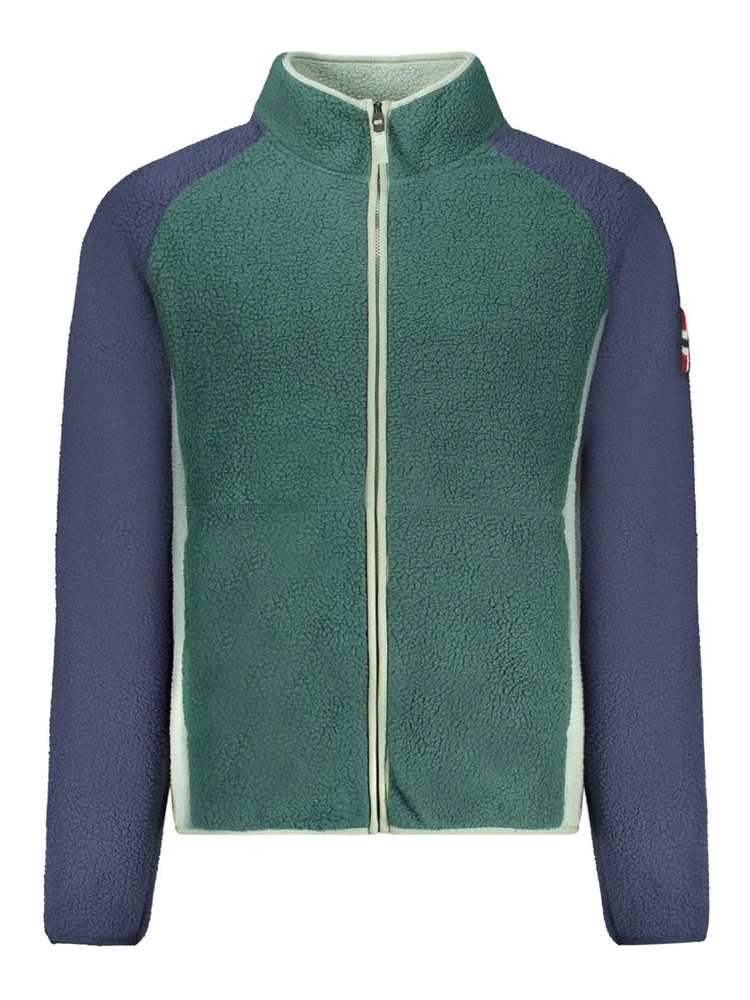 Green Polyester Men Sweater