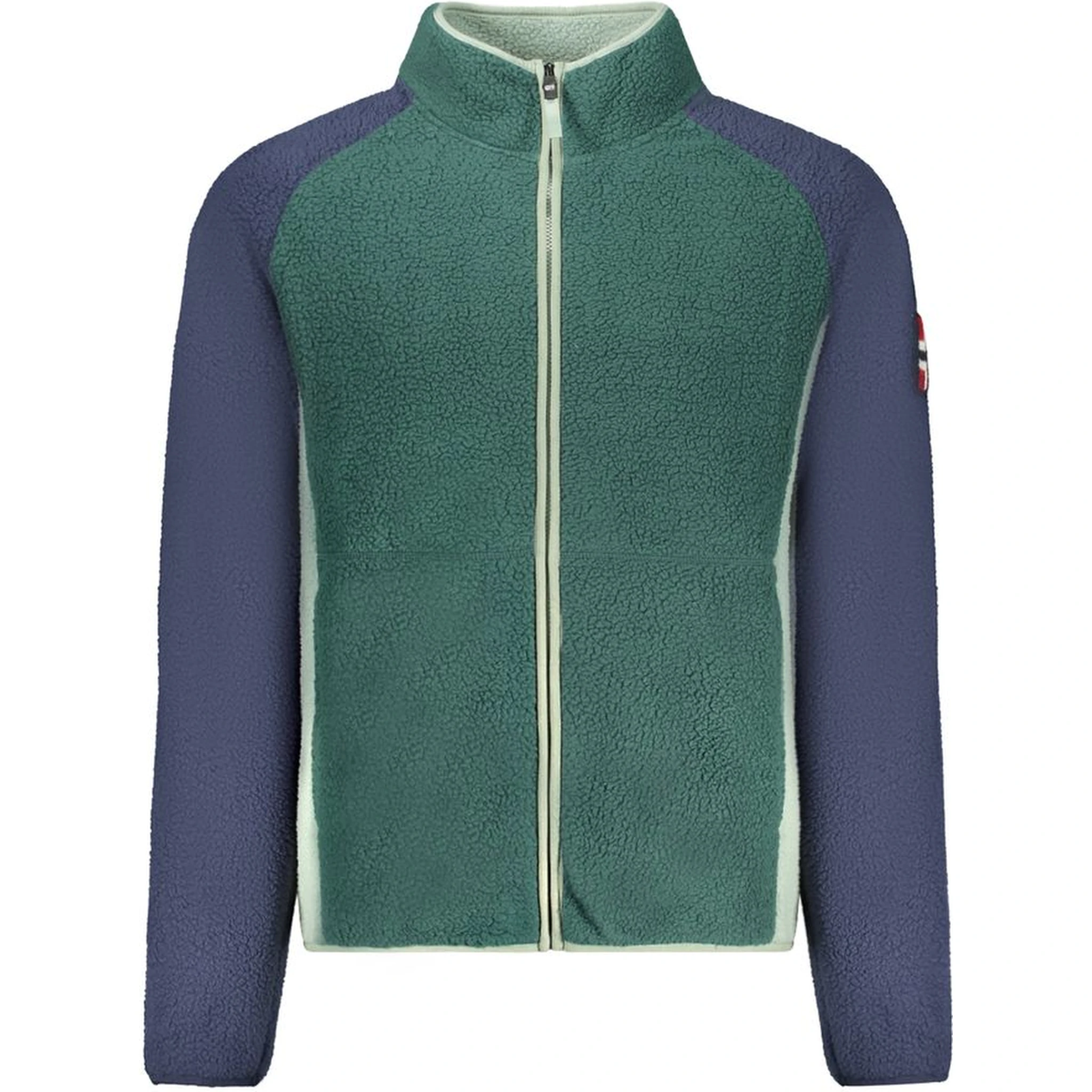 Green Polyester Men Sweater