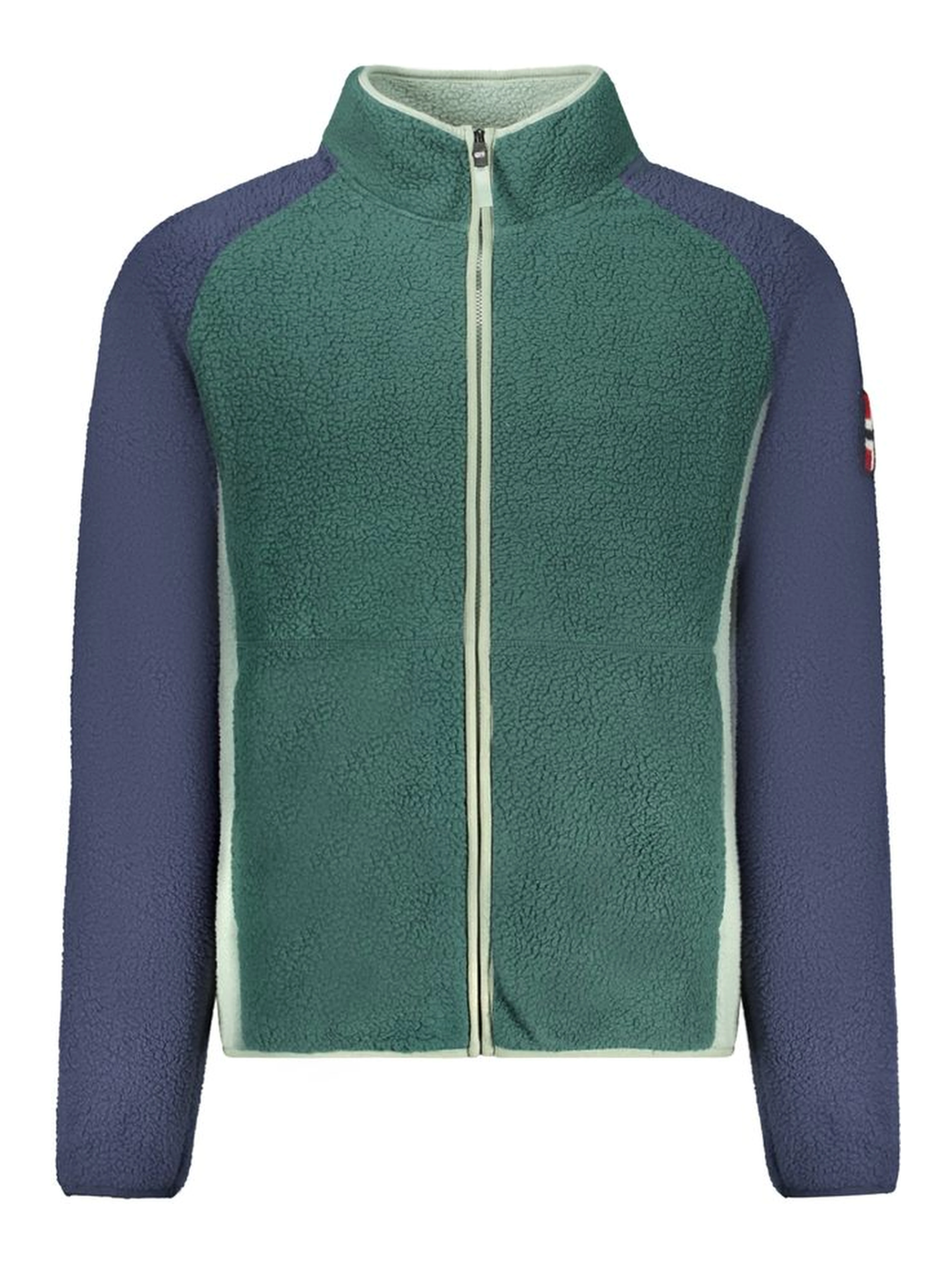Green Polyester Men Sweater