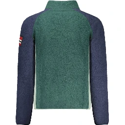 Green Polyester Men Sweater