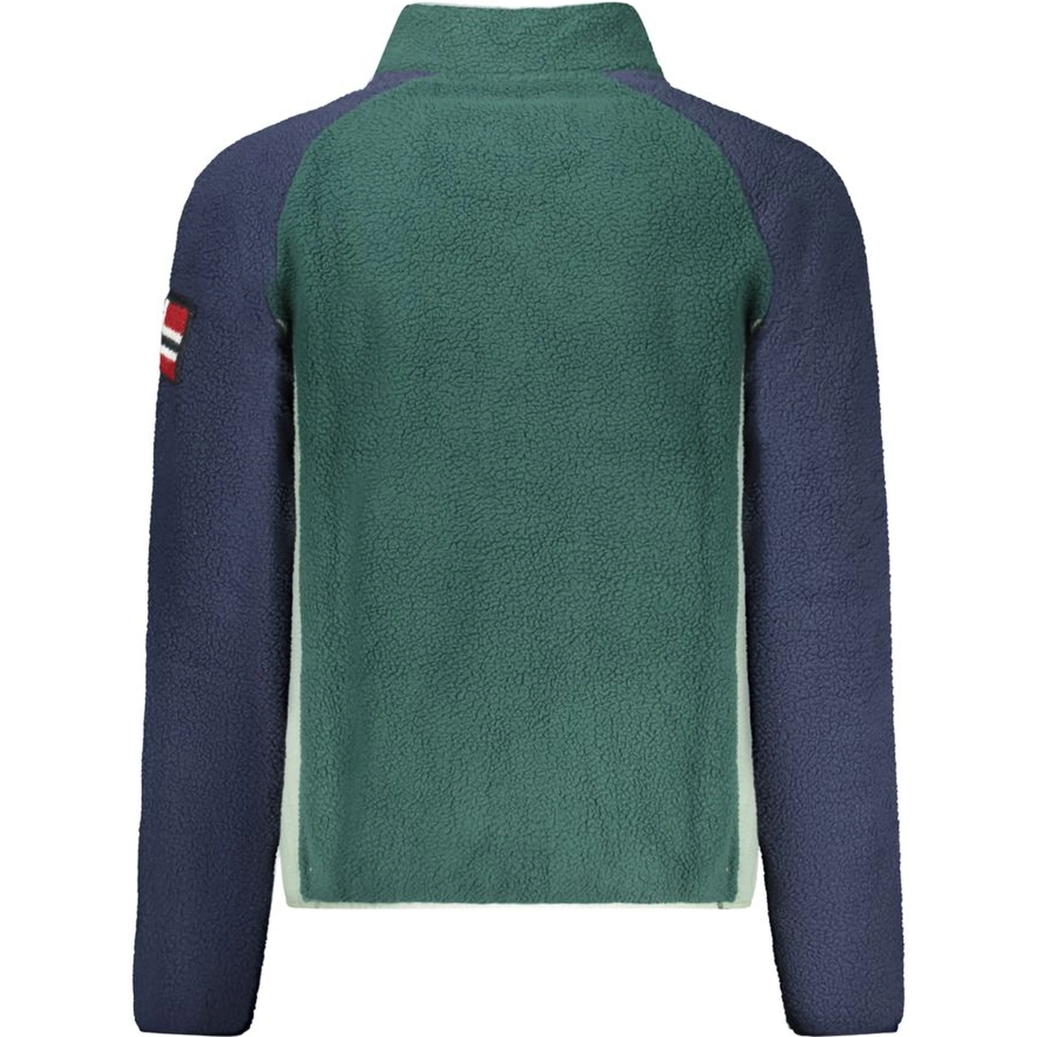 Green Polyester Men Sweater