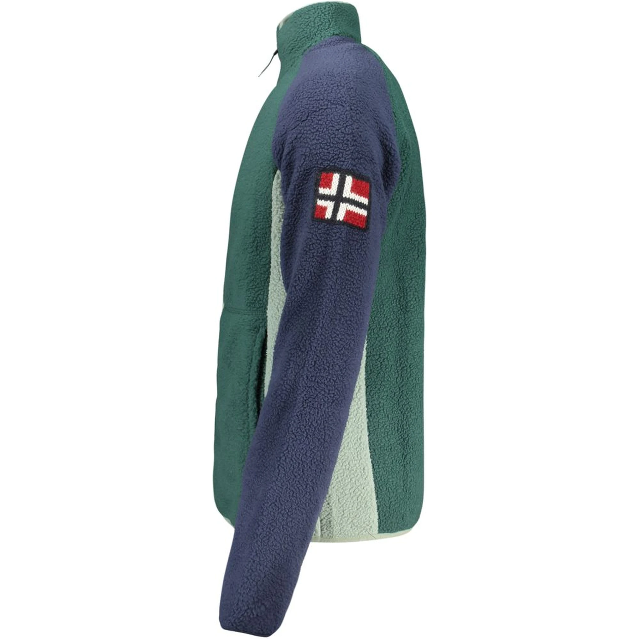 Green Polyester Men Sweater