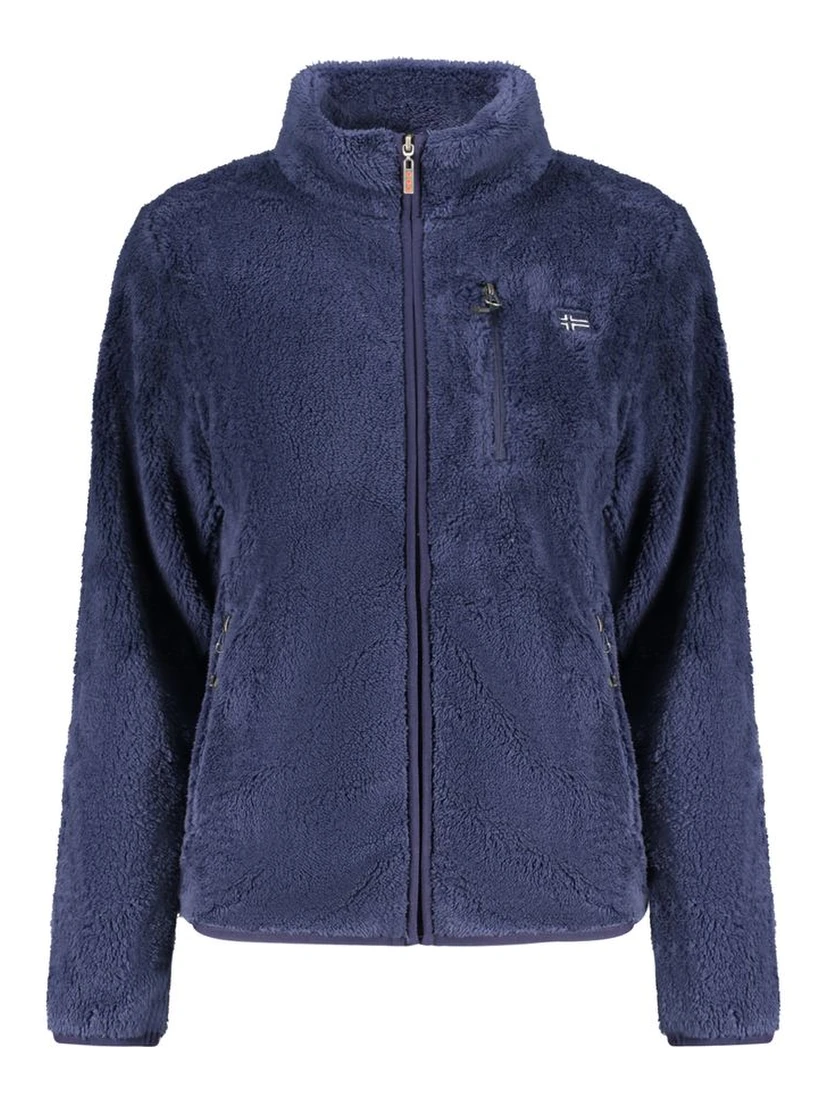 Blue Polyester Women Sweater