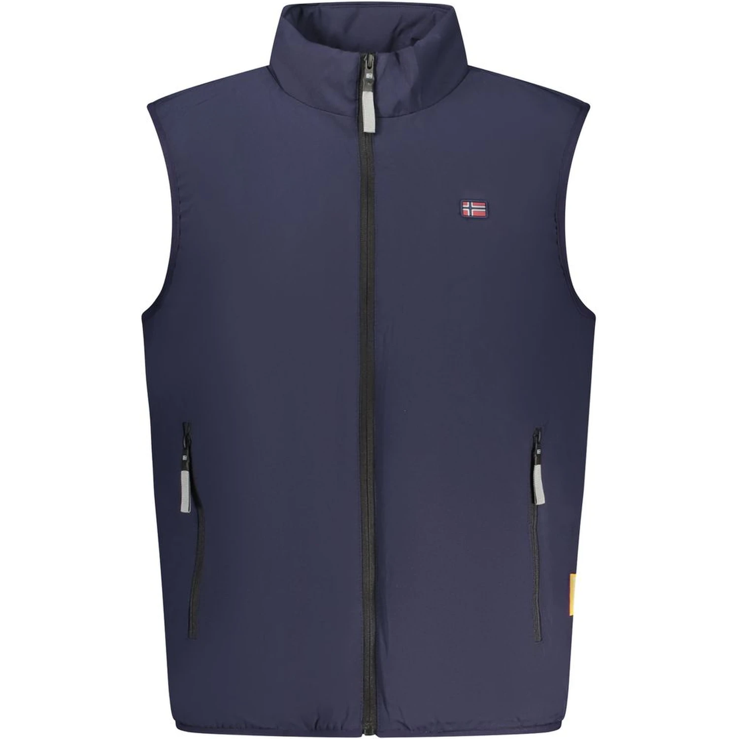 Blue Polyester Men Jacket
